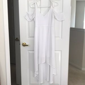 Beautiful high-low white dress